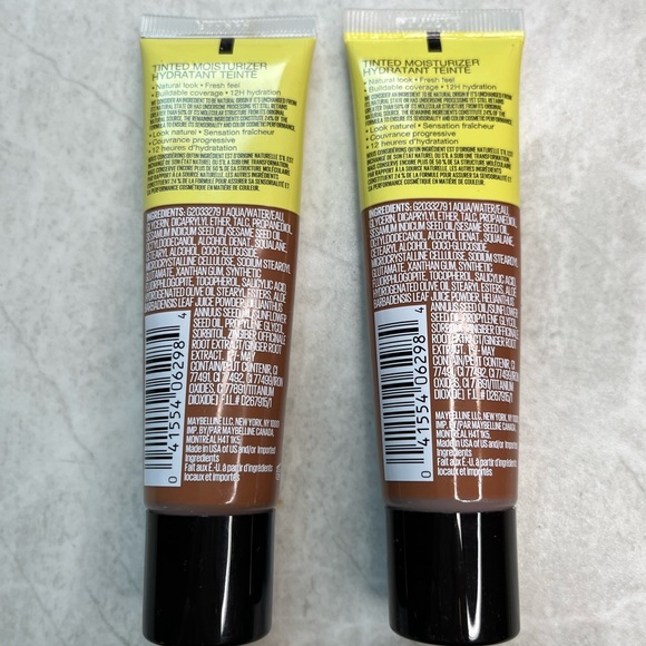 (2) Maybelline Fit Me Tinted Moisturizers Hydratant with Aloe #370 - Picture 7 of 10